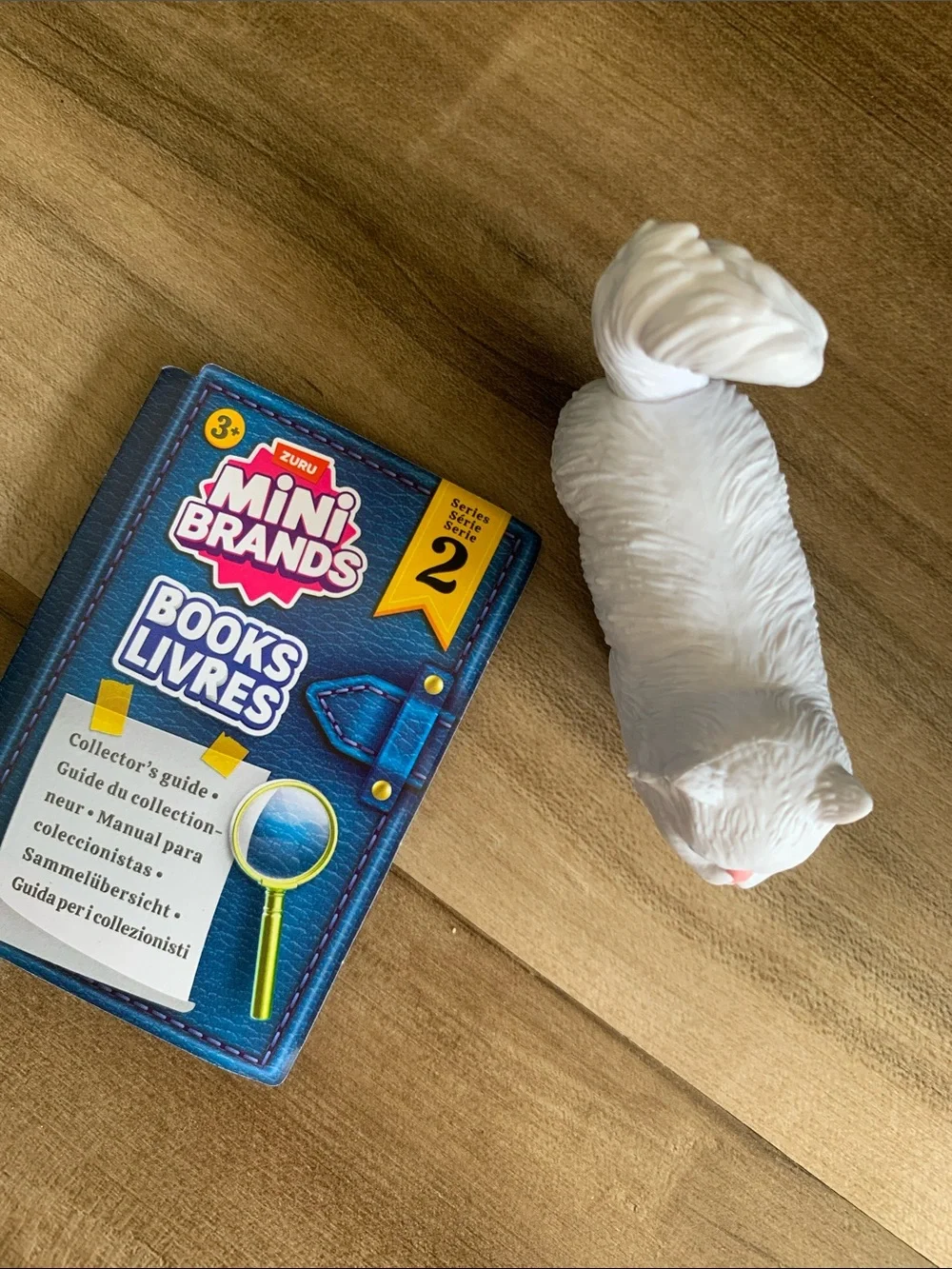 Mini Brands Books series 2 White Cat Figurine Toy - Collectible